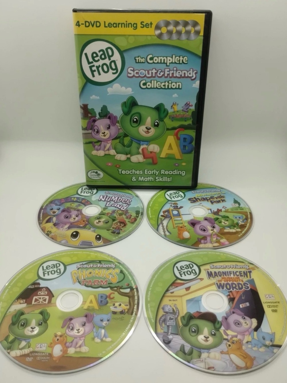 Leap Frog - Scout & Friends Complete 4-DVD Learning Set